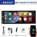 2+32G Autoradio 1 DIN Android 13 Apple Carplay GPS Navi RDS Bluetooth WIFI USB-C