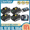 Für Makita Akku 18V 5AH 6AH 9AH BL1860B BL1850B BL1830 BL1820 LXT Batterie LED