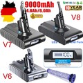 9000mAh Akku Für Dyson V8 V7 V6 Animal Absolute Staubsauger Batterie / Filter DE