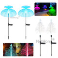 2x LED Solarleuchte Feuerwerk Lichterkette RGB Licht Außen LED Solarlampe Garten