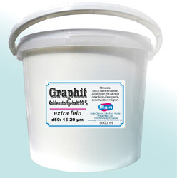 Graphitpulver 98% superfein 19 µm 1 Liter Eimer - Graphit
