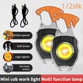 LED Taschenlampe Mini COB Schlüsselanhänger Licht Magnetic wiederaufladbare NEU