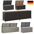 Auflagenbox Poly Rattan Kissenbox Gartenbox Gartentruhe Aufbewahrungsbox Box Neu