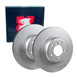 2x JP GROUP BREMSSCHEIBEN Ø338mm GESCHLITZT/GELOCHT VORNE passend für BMW 1 3