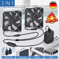 2-in-1-USB 140mm Ventilator Leise PC PC Gehäuselüfter Einstellbare Doppel Lüfter