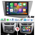 6+128GB DAB+ Für Seat Leon MK2 1P1 2005-2012 Android 14 Autoradio GPS SWC KAM 4G