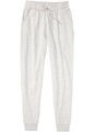 Haremshose aus Sweatware Gr. 36/38 Hellgrau Meliert Damenhose Pyjama-Hose Neu