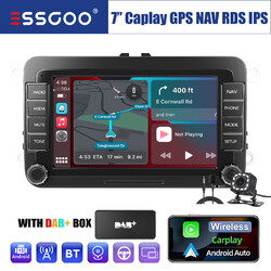 DAB+ Autoradio 7" Android 13 Carplay GPS MIK KAM Für VW GOLF 5 6 Touran Polo 6R