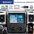 DAB+ 2+64G Für Fiat Ducato 2006-2023 Carplay Android 14 9" Autoradio GPS Navi FM