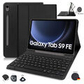 Für Samsung Galaxy Tab S9 FE S8 S7 A9+ A8 QWERTZ Bluetooth Tastatur Maus Hülle
