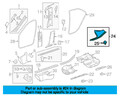 Mercedes-Benz E-Klasse W212 Einstiegsleisten hinten links innen A21268605367E94
