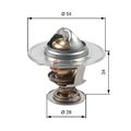 GATES Thermostat für KIA CARENS II III CEE'D CERATO MAGENTIS PICANTO PRO