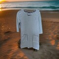 Jerseykleid...Tunika... KangoROOS... gestreift... weiss...40/42...sportlich...