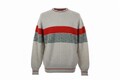 Herren Pullover Reine Schurwolle Strick Rundhals schwerer Pullover s gemustert