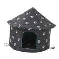 Tragbarer Streuner Katzenunterstand wasserdichter Zwinger Outdoor Wild