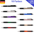Premium Kugelschreiber Kuli Druckkugelschreiber 10 Farben 1-200 Stk Sparsets NEU