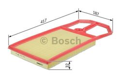 BOSCH 1 457 433 716 Luftfilter  für VW SEAT SKODA Filtereinsatz