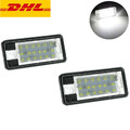 2 x LED Kennzeichen Beleuchtung Für Audi A4 8E B6 B7 A3 8P A6 4F Q7 Cabrio DHL