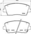 BREMBO Bremsbelagsatz, Scheibenbremse P 30 119 für KIA