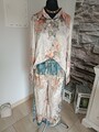 Damen  Set Zweitteiler weit geschnittene Hose Bluse Gr 42 44 Neu