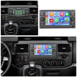 4GB+64GB Autoradio Für Ford Transit MK7 2007-2012 Apple Carplay Android 15.0 GPS