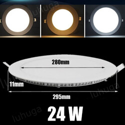 10X 3-24W LED Panel Einbaustrahler Deckenleuchte Einbau Leuchte flach rund Decke