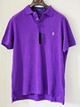 Polo Ralph Lauren Herren  Poloshirt  XL   Lila  Logo   Classic Fit Neu Etikett