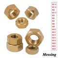 Sechskantmuttern Messing M1,4 M2 M3 M4 M5 M6 ~ M24 DIN 934 Grobgewinde Metrisch