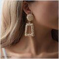 Zirkonia Ohrringe Creolen für Frauen 925 Silber Ohrhänger Gold Ohrschmuck