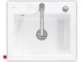 Villeroy & Boch Subway 60 S Weiß (alpin) Keramik-Spüle Auflagespüle Küchenbecken