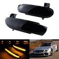 2x Schwarz Spiegel Außenspiegel Blinklicht für Mercedes-Benz SL R230 ab 2003-08