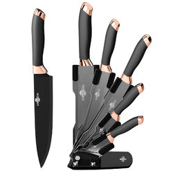 6/7/8/9-tlg Edelstahl Messerset mit Block Messerblock Scharfe Küchenmesser Set