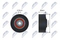 1x RNK-AU-016 NTY Umlenk-/Führungsrolle, Keilrippenriemen für AUDI,VW