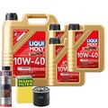 Motoröl 10W40 LIQUI MOLY Diesel Leichtlauf 8L +MANN Ölfilter +Ölschlammspülung