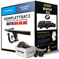 Für BMW X5 Typ E70 Anhängerkupplung abnehmbar +eSatz 13pol uni 02.2007-10.2013