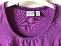 Esprit T-Shirt Gr. S/36 lila / purple / flieder Rundhalsausschnitt Halbarm 