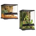 Exo Terra Mini Glas Terrarien, Wide oder Tall Reptilien Terrarium mit Rückwand