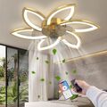 LED Deckenventilator Mit Beleuchtung,Gold,mit Fernbedienung Und APP Steuerung