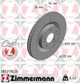 2x ZIMMERMANN Bremsscheibe COAT Z 380.2118.20 für CROSS MITSUBISHI ECLIPSE GK1W