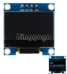 0.96"  White Yellow Blue 128X64 OLED I2C IIC Serial LCD LED SSD Display NEU