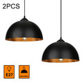 2x LED Pendelleuchte Küchen-Ess-Tisch Vintage-Leuchte Metall Hängelampe