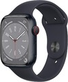 Apple Watch Series 8 [GPS + Cellular, inkl. Sportarmband mitternacht] 45mm Alu A
