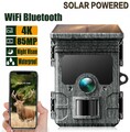 Campark Solar 4K UHD Bluetooth Wildkamera 85MP WLAN Nachtsicht Jagdkamera Akku