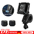 Motorrad Reifendruck Überwachungs Kontrollsystem TPMS + 2 Externen Sensoren