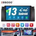 Für BMW 5er E39 X5 520i 9" Android 13 4+64G Carplay Autoradio GPS NAVIGATION RDS