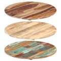 vidaXL Tischplatte Mango-Massivholz Holzplatte Massivholzplatte Esstisch Rund
