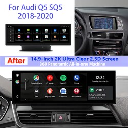 14,9" Android14 Autoradio 8-Core 64GB GPS Navi LTE 4G WIFI Für AUDI Q5 2017-2020