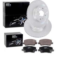 EUROBRAKE BREMSSCHEIBEN 256mm + BELÄGE VORNE passend für KIA PICANTO 3 JA III
