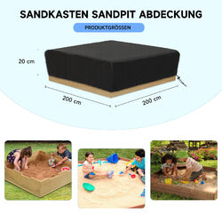 Sandkastenplane Sandkastenabdeckung Plane Abdeckplane mit Zugband Sandkasten