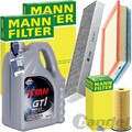 MANN INSPEKTIONSPAKET+5L FUCHS 5W-30 ÖL passend für VW SHARAN ALHAMBRA 1.9 TDI